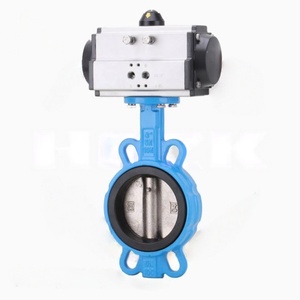 Brida Doble de Acero Inoxidable para Agua (DN50-DN300) con Actuador Neumático - Product Image 1