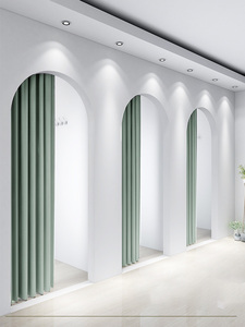 Rideau <span class=keywords><strong>de</strong></span> séparation télescopique sans perçage pour vestiaire et <span class=keywords><strong>magasin</strong></span> <span class=keywords><strong>de</strong></span> vêtements - Product Image 3