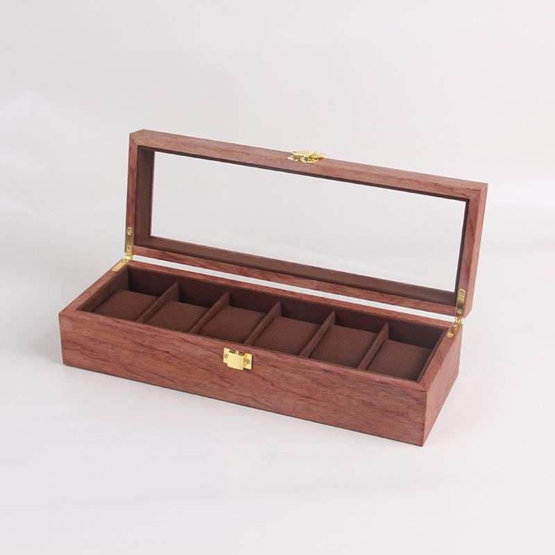 Upgraded safflower pear watch box 6-slot