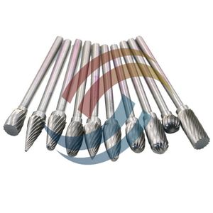 Fresa de carburo de tungsteno con vástago de 1/8 ", 10 Uds., herramientas <span class=keywords><strong>Dremel</strong></span> de corte de diamante doble con molienda eléctrica compatible con OEM - Product Image 3