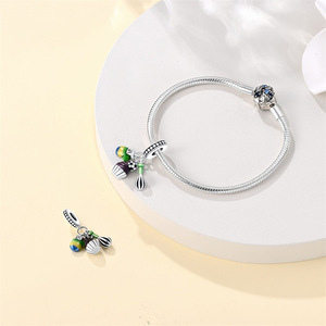 Abalorios <span class=keywords><strong>de</strong></span> Cobre Plateado en Forma <span class=keywords><strong>de</strong></span> Café, Caramelo y Pastel, Modernos y Unisex, para Hacer Joyas, Collares y Pulseras - Product Image 3