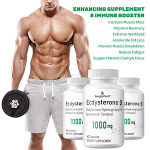 XYD Private Label, добавки для бодибилдинга для взрослых, бета-Экдистерон, 500 мг, капсулы, 60 капсул на бутылку - Product Image 2