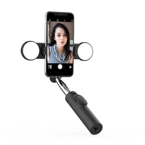Tripod tongkat swafoto, tongkat Selfie dengan Remote nirkabel dan dudukan Tripod dengan lampu 2023