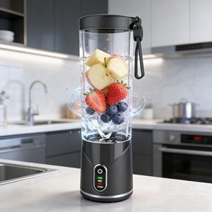 Licuadora Portátil Recargable por USB de 2000mAh con Modo Turbo de un Botón, Libre de BPA, a Prueba de Fugas, de Alta Resistencia, para Triturar Hielo, para Uso en Exteriores y Automóviles - Product Image 4