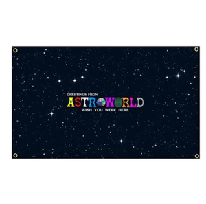 Drapeau Astroworld à bas prix 3x5 pieds, drôle, pour décoration murale de 'Man Cave', de chambre de fille, de chambre d'<span class=keywords><strong>homme</strong></span>, de dortoir, ou comme bannière murale. - Product Image 3