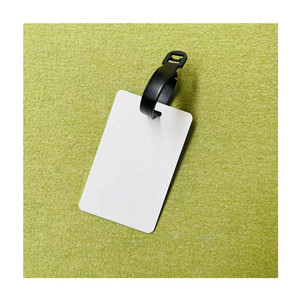 Fabbricazione etichette <span class=keywords><strong>per</strong></span> bagagli a sublimazione a forma di rettangolo rotondo etichette <span class=keywords><strong>per</strong></span> bagagli stampabili in bianco in alluminio etichette da viaggio in metallo vuote - Product Image 6