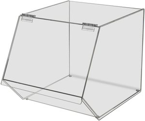 Người Giữ Tiếp Thị Lưu Trữ Bánh Mì 12 "W Hàng Khô <span class=keywords><strong>Container</strong></span> Pastry Hiển Thị Cookies Bagel Cupcake Kẹo Thực Phẩm Truy Cập Hàng Đầu Trường Hợp Bán Lẻ - Product Image 3