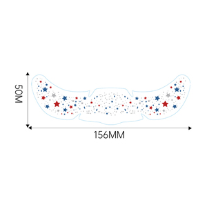 New Pride <strong>Day</strong> Rainbow Freckle Temporary Tattoo Sticker Waterproof Laser Hot Silver for Face White Paper <strong>Application</strong> - Product Image 5