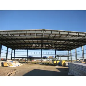 Lot Customized Prefabricated Shed Light Garage Warehouse Building Galvanized Steel Structure Parking Lot