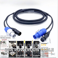 Cable de Alimentación Seguro de 20A 3x 1.5 3x 2.5 con Conector Powercon para Iluminación de Escenario, Pantallas LED, Fijación de Equipos de Audio, Cables de Cobre y PVC
