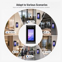 Sistema de Control de Acceso con Reconocimiento Facial de 5 Pulgadas FCV5002, Reconocimiento Facial Biométrico, Control de Asistencia, Lector de Tarjetas RFID, Wiegand RS485