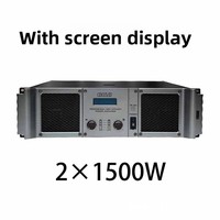 Amplificateur de puissance KTV pour scène, carte son alimentée par micro, double canal, 1500W, préampli micro haute puissance, modèle T15, stéréo en alliage