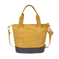 Sac fourre-tout en tissu color block pour femme avec bandoulière réglable, sac à main pour femme, sac bandoulière pour les trajets quotidiens
