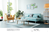 Canapé-lit moderne en similicuir COOC Furniture, canapé-lit convertible, inclinable, ensemble de chambre à coucher, mini-canapé-lit GC016
