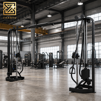 Machine de musculation à câbles croisés ZY, robuste, avec sélecteur de poids, pour les solutions de projets de salles de sport professionnelles