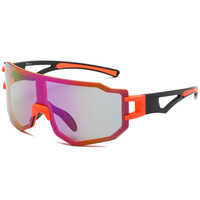 Lunettes de cyclisme pleine monture tendance et colorées avec revêtement filmé, pour VTT, anti-vent et anti-sable, pour le sport en extérieur