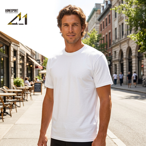 Camiseta Blanca Personalizable por Sublimación para Hombre, 150g, Algodón, Color Sólido, Cuello Redondo, para Impresión por Transferencia de Calor - Product Image 6