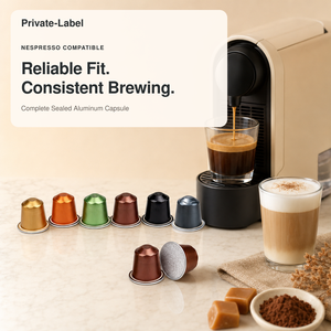 Capsules de café préremplies en aluminium CFC-32MB, mélange de boissons lactées, goût doux, parfaites pour les lattes, les cappuccinos, les boissons au café au lait - Product Image 2