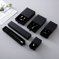 A1 Mini Carton Coulissant Papier Bijoux Boîte Cadeau Caja De Joyeria Boucle D'oreille Anneau Collier Bracelet Boîte Tiroir Bijoux Boîte D'emballage