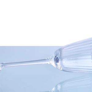 <span class=keywords><strong>Verre</strong></span> à vin rouge transparent fait à la main en gros, pas cher, avec un artisanat <span class=keywords><strong>strié</strong></span> - Product Image 2