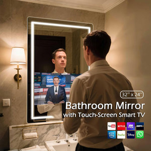 Specchio da Bagno Interattivo Vercon con Illuminazione Frontale, Sistema Operativo Android, WiFi, Altoparlanti, Casting Telefonico, Impermeabile e Antiappannamento - Product Image 1