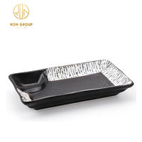 Conception Simple Sauce Boulettes Grille Plat En Céramique Pour Restaurant