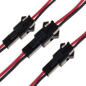 2-poliger Sm-Industrie kabelbaum mit männlichem und weiblichem Kolben Kunden spezifische Anschluss kabels pezifi kationen Materialien - Product Image 1