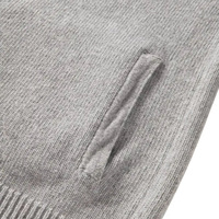 Produsen Rajutan OEM ODM Khusus Sweater Rajut Pria dengan Ritsleting dari Kasmir dan Wol Merino Sweater Pria Kasmir