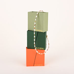 Caja de Regalo Magnética para Joyería, con Logotipo Personalizado Glampkg, Nuevo Diseño Cuadrado, Empaque de Papel para Collares - Product Image 6