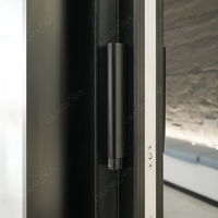 Portes coulissantes en verre à cadre fin moderne, portes intérieures en aluminium étanches pour maisons et villas