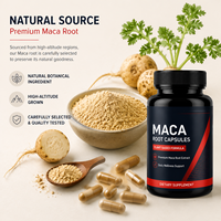 Capsules d'extrait de racine de Maca noire personnalisées OEM, pour augmenter l'énergie et la vitalité des hommes, complément alimentaire pour la santé masculine