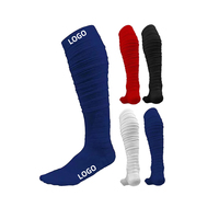 Chaussettes de sport personnalisées, hauteur genou, pour baseball et football, en coton tricoté, chaussettes de compression pour hommes