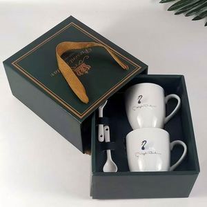 Promotional Luxury Business Gift Sets <b>Soft</b> Towel & Ceramic Mugs with Elegant Gift <b>Box</b> Office Souvenir - Product Image 5