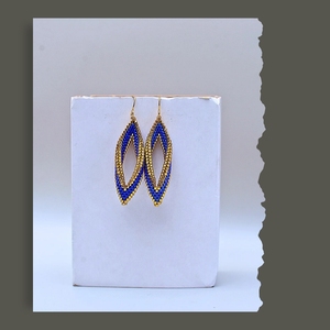 Eco-Friendly Handmade Bohemian Style 24K <b>Gold</b> Plated Miyuki Seed Beads Drop <b>Earrings</b> for Wedding Party Gift - Product Image 2