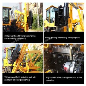 เครื่องตอกเสาเข็มแบบไฮดรอลิกขนาดเล็กแบบพกพา ราคาถูก สำหรับขาย - Product Image 3