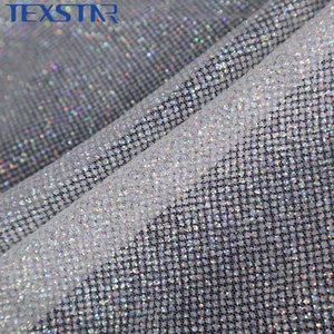 Wholesale 100% Polyester <strong>Shiny</strong> Crystal Glitter Mesh Tulle Fabric for Make Dress Wedding Decorations - Product Image 5