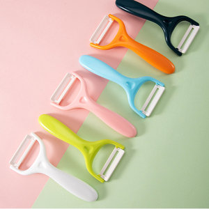 Cortador de cocina de frutas multifunción de acero inoxidable 2 en 1 304, herramienta para pelar, cuchilla para patatas, máquina peladora de verduras, rebanadora - Product Image 2