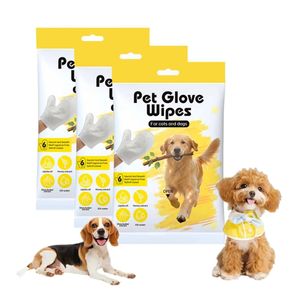 Vente en gros usine Nouveauté : Lingettes nettoyantes pour les yeux des animaux, naturelles, biologiques, écologiques et douces, pour l'élimination des taches de larmes, pour chiens et chats, soin du visage - Product Image 1