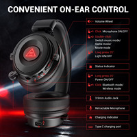 Casque de jeu sans fil EKSA 2.4G bt avec dongle combiné de type c a Casque de jeu ENC Mic avec son stéréo 7.1