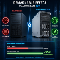 Servidor Dell T640 al Mejor Precio, Torre, 14G, Doble Socket, Intel Xeon Escalable, 24 Ranuras DIMM DDR4, Intercambio en Caliente, Servidor Empresarial