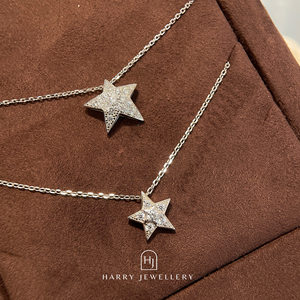 Set di Gioielli in Argento 925 con Diamanti a Forma di Stella Cometa: <span class=keywords><strong>Bracciale</strong></span>, Collana, Orecchini e Anello per <span class=keywords><strong>Donna</strong></span>, Personalizzabile con Logo, Fornitura all'Ingrosso - Product Image 5