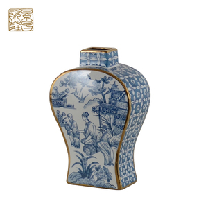 <span class=keywords><strong>Vase</strong></span> à fleurs en céramique blanche en porcelaine vintage bon marché en gros Art déco Luxe Ange - Product Image 2