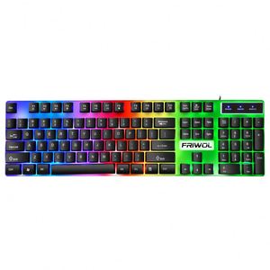 X624-1 Set de Teclado y Ratón para Juegos con LED, Tamaño Completo, Resistente al Agua, Cableado USB, Óptico, para Escritorio - Product Image 2