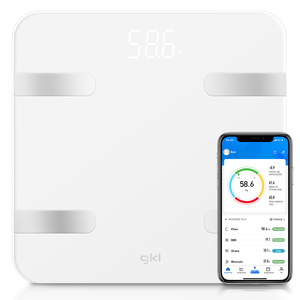 Báscula Digital Inteligente Fitblue Blanca para Medición de Peso Corporal con Conectividad a Aplicación Móvil - Product Image 5