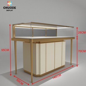 Cao cấp tùy chỉnh kính di động hiển thị trường hợp đối với đồ trang sức độc đáo bán lẻ đồ nội thất với LED chiếu sáng cho thương mại cho thấy - Product Image 4