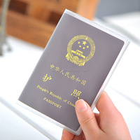 En plastique PVC Couverture de Passeport Billet Portefeuilles Billet D'avion titulaires