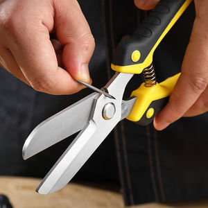 Gunting Pemotong Baja 3Cr13 Kelas Industri untuk DIY, Bilah Baja Tahan Karat dengan Mata Bergerigi dan Pegas untuk Memotong Besi - Product Image 2