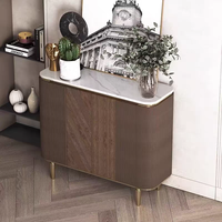 Meuble de rangement moderne en marbre de luxe léger, haut de gamme, pour chambre à coucher, entrée, salon, grande capacité, écologique