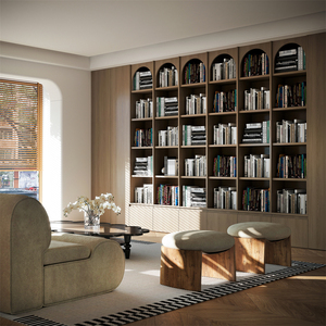 高端书房家具定制书柜书架展示架 - Product Image 1