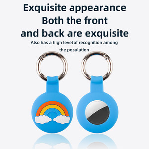 Silicona suave de dibujos animados para AirTag Holder <span class=keywords><strong>Air</strong></span> Tags Case <span class=keywords><strong>2022</strong></span> Llavero Anillo Funda protectora resistente a los arañazos - Product Image 3